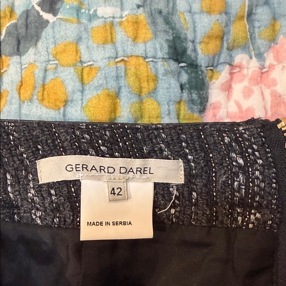 Gerard Darel Charcoal Tweed Pencil Skirt - Picture 2 of 2